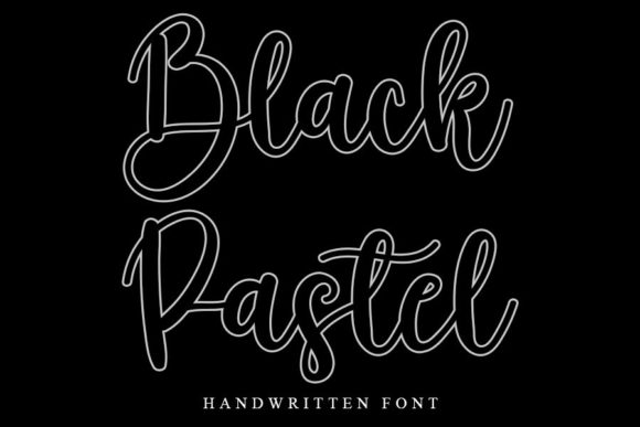 Black Pastel: A Delicate Script Font for Editorial Design