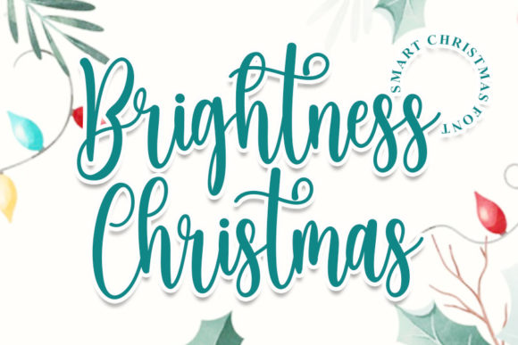 Brightness Christmas Font for Holiday Campaigns