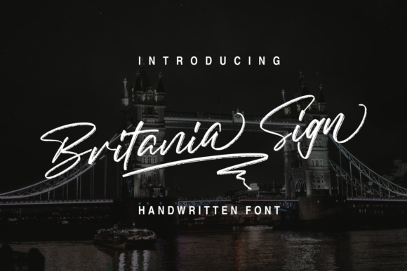 Britania Sign: A Graceful Script Font for Branding Projects