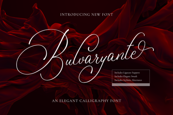 Bulvaryante: A Handwritten Font with Luxury Charm