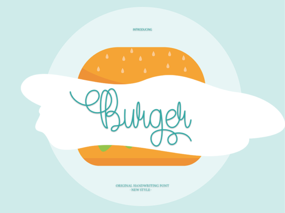 Burger Font: A Whimsical Script for Handmade Creations