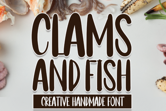 Clams and Fish: A Handwritten Font for Modern Editorial Design