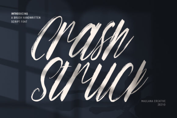 Crash Struck: A Casual Script Font for Modern Web Design