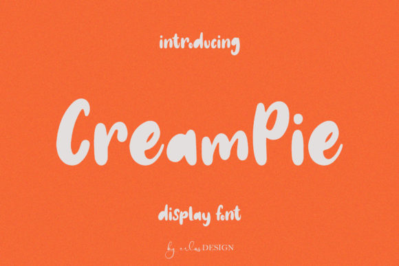 CreamPie: A Sweet and Friendly Handwritten Font for Creative Projects