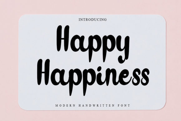 Happy Happiness: A Handwritten Font for Editorial Elegance