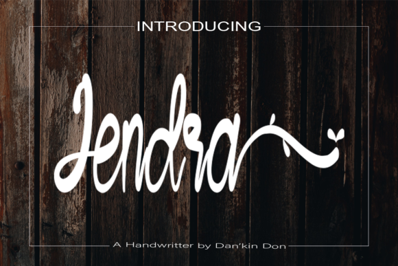 Jendra: A Handwritten Font for Editorial Design