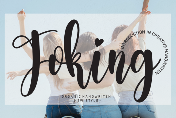 Joking Script Font for Digital Marketing