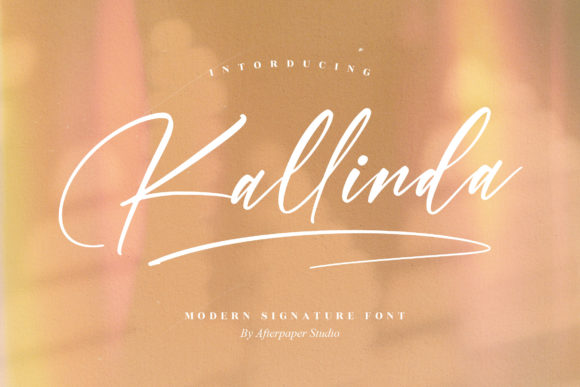 Kallinda: A Script Font for Elegant Editorial Design