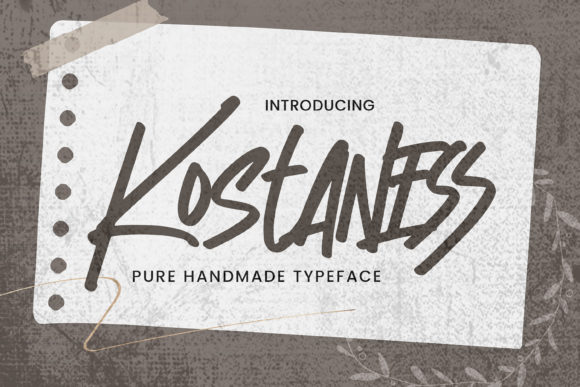 Kostaness Font for Campaign Design