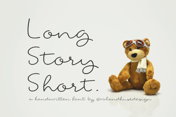 Long Story Short: A Handwritten Font for Branding with Personality