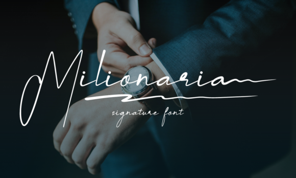 Milionaria Script Font for Editorial Design
