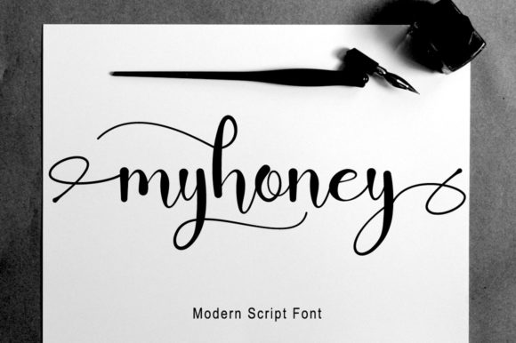 Myhoney: A Playful Script Font for Polished Branding