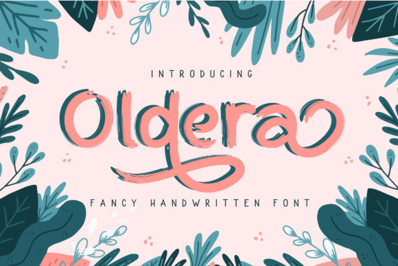 Oldera: A Handwritten Font for Modern Branding