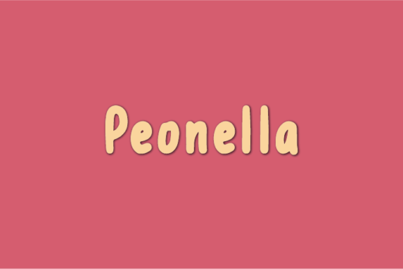 Peonella Font for Web Design and Branding