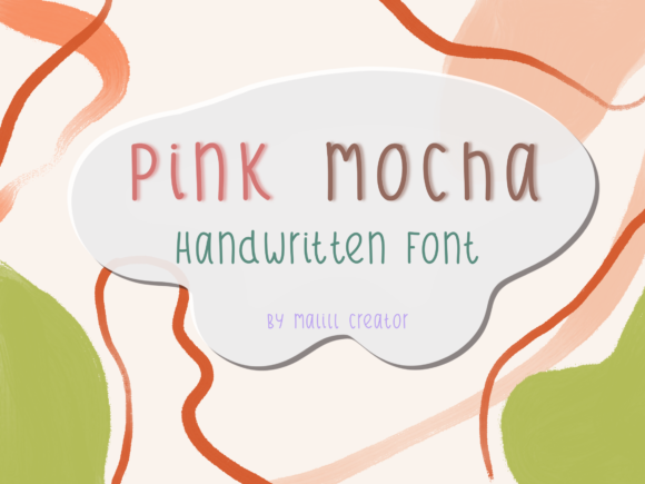 Pink Mocha Font for Handmade Creations