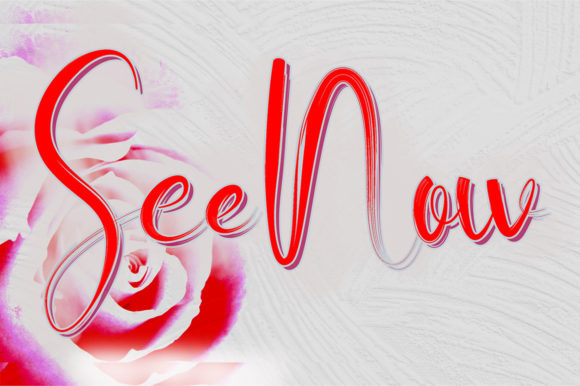 See Now Script Font for Handmade Creations