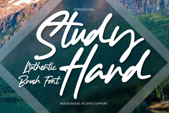 Study Hard: A Handwritten Font for Modern Editorial Design