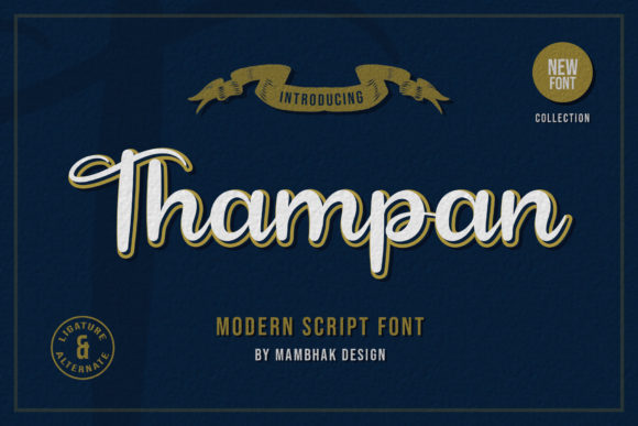 Thampan: A Playful Script Font for Editorial Design