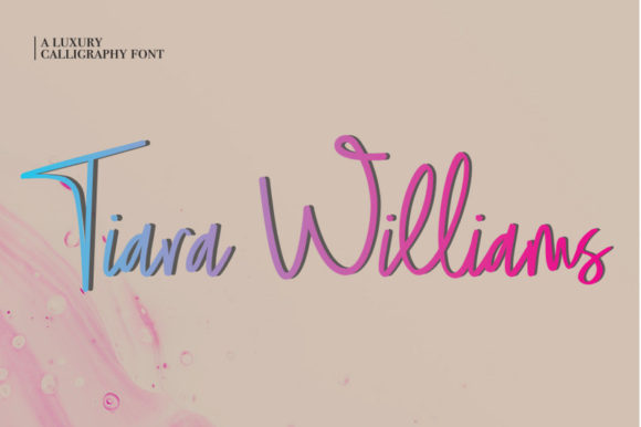 Tiara Williams Font for Handmade Creations