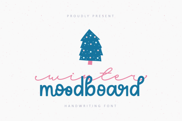 Winter Moodboard Font for Editorial Projects
