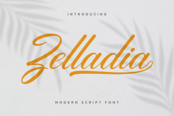 Zelladia – A Modern Script Font for Web Design